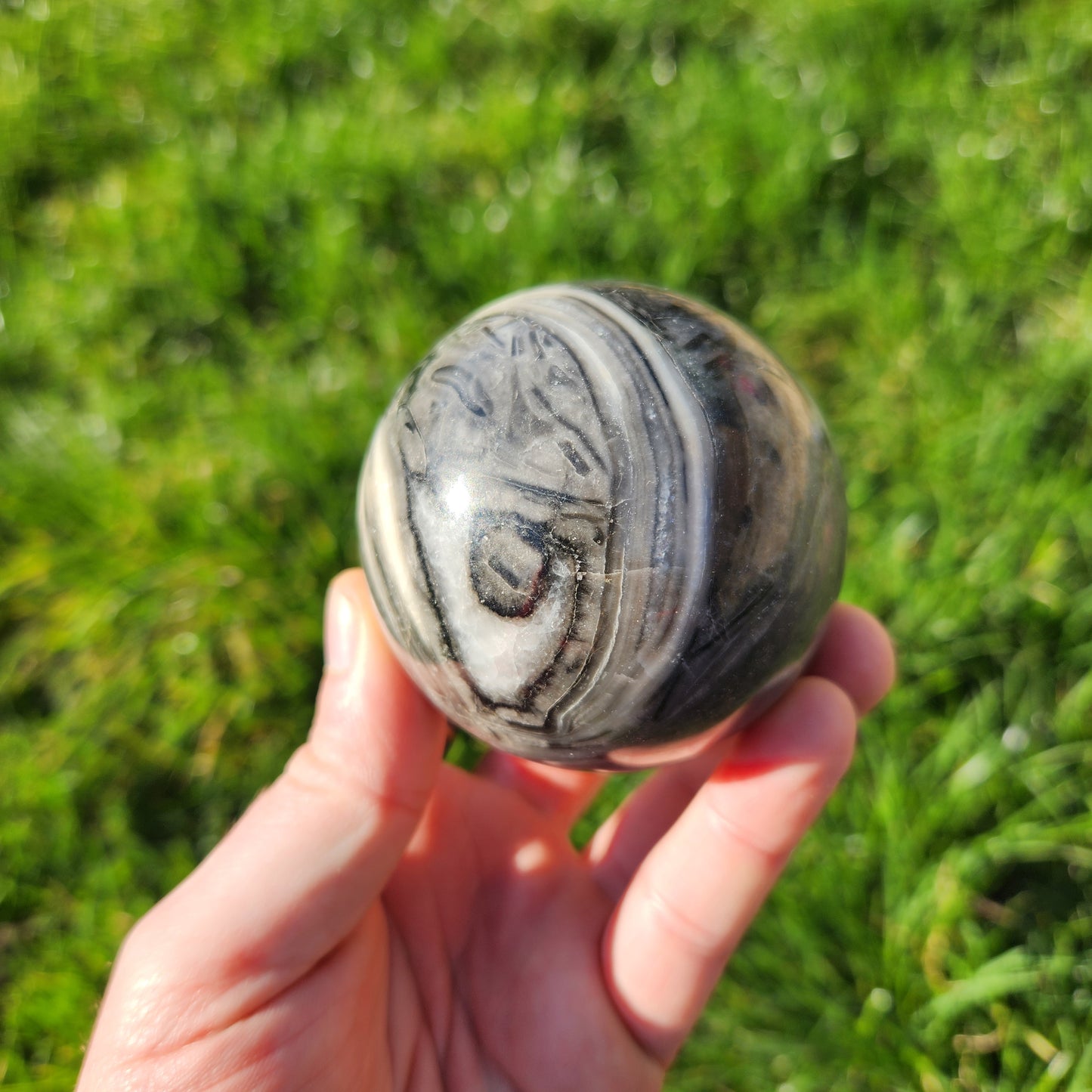 Sphère en Jaspe Picasso - n°1