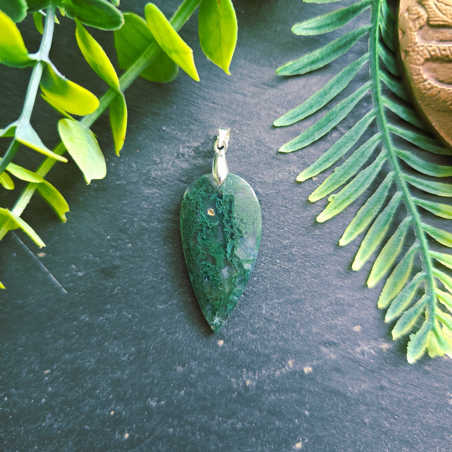 Pendentif en Agate mousse - n°2
