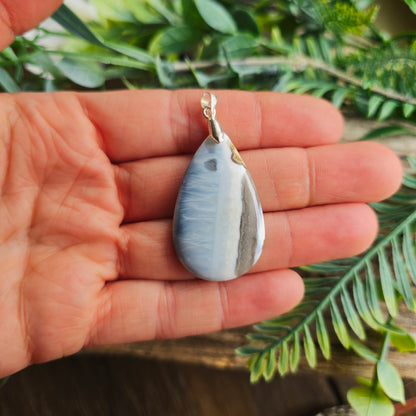 Pendentif en Opale bleue owyhee - n°2