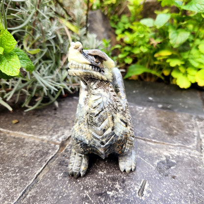Sculpture de Dragon en Jaspe - n°4