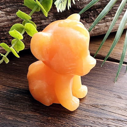 Simba (petit) en Calcite orange