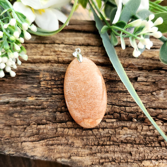 Pendentif en Amazonite pêche - n°1