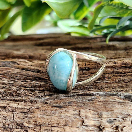 Bague réglable - Larimar - Argent  925