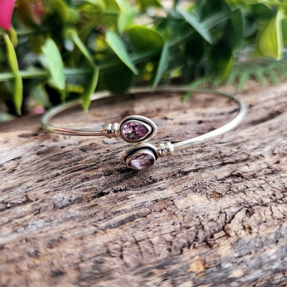 Jonc en Améthyste - Argent 925