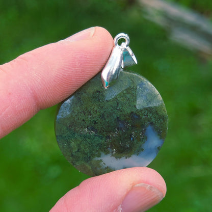 Pendentif en Agate mousse - n°8