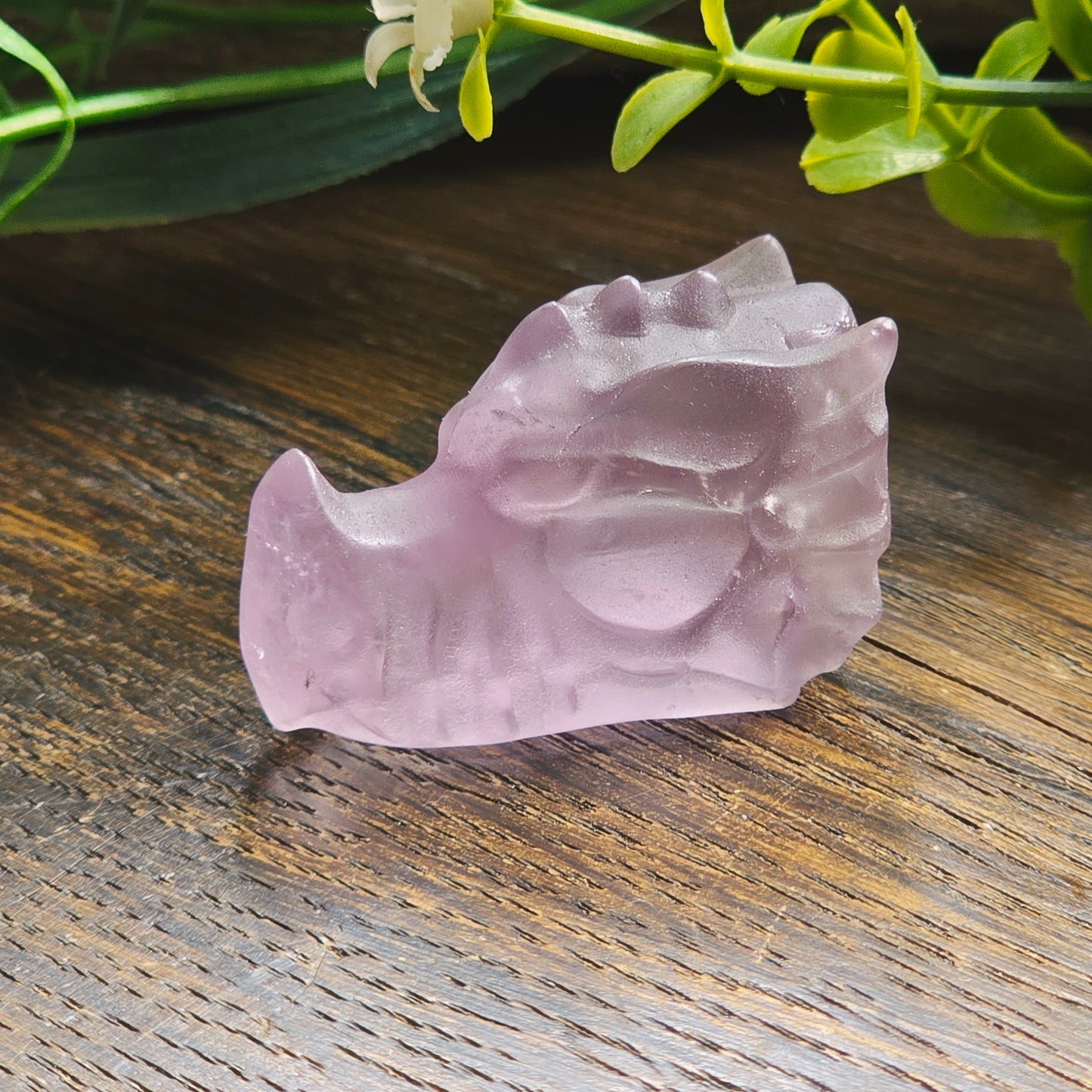 Têtes de dragon sculptées