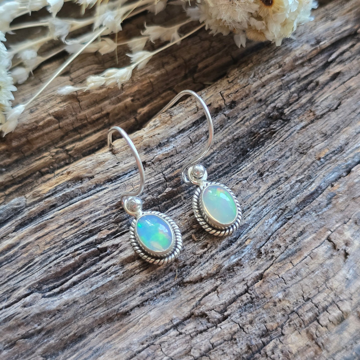 Boucles d'oreilles en Opale - n°2 - Argent 925