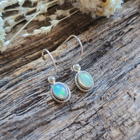 Boucles d'oreilles en Opale - n°2 - Argent 925