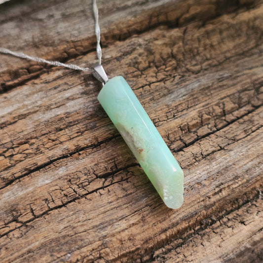 Pendentif Totem en Chrysoprase - n°1