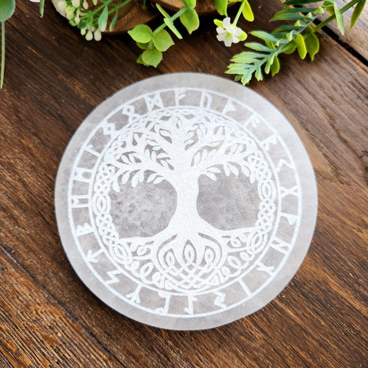 Plaque Arbre de vie & Runes vikings