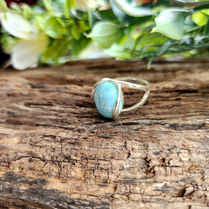 Bague réglable - Larimar - Argent  925