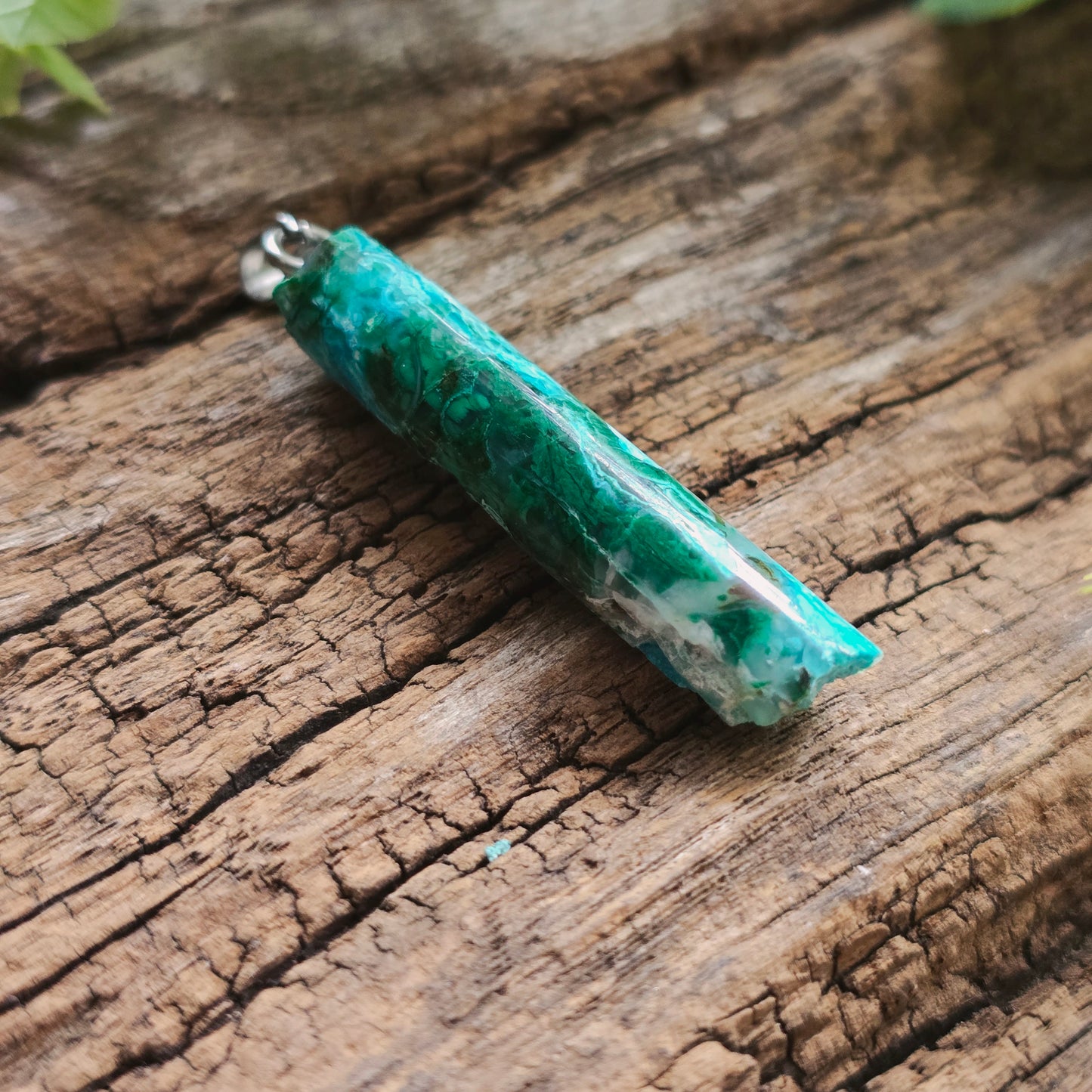 Pendentif Totem en Chrysocolle - n°1