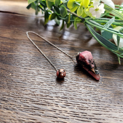 Pendule en Rhodonite