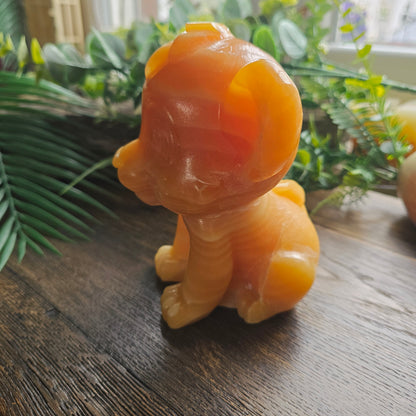 Simba en Calcite orange - 13cm