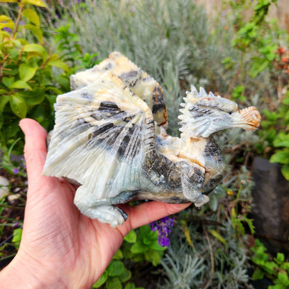 Sculpture de Dragon en Jaspe - n°3