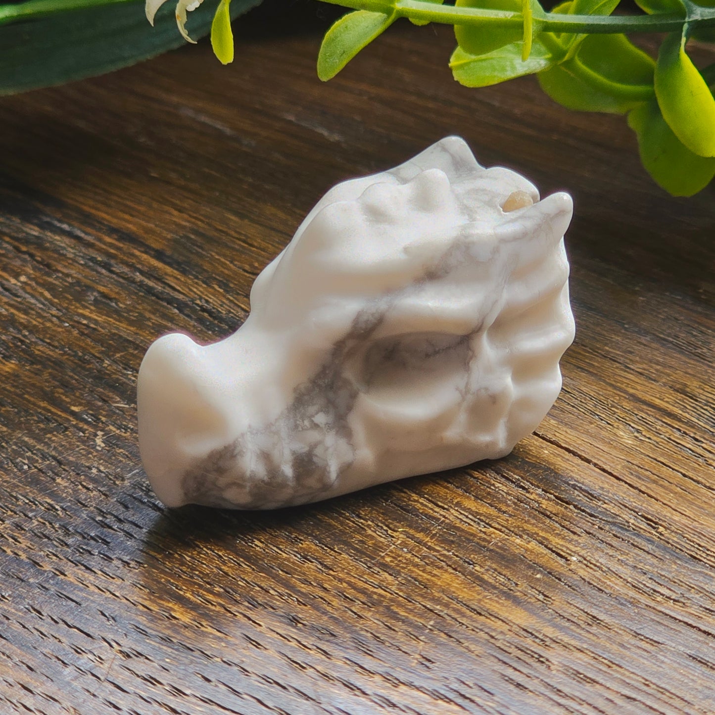 Têtes de dragon sculptées