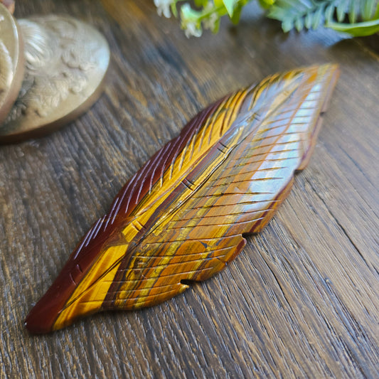 Plume en Œil de tigre - n°2