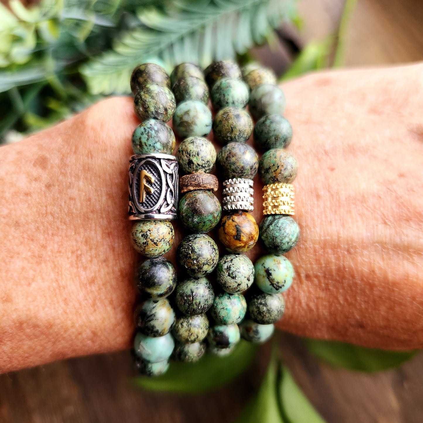 Bracelet en Turquoise Africaine - 8mm