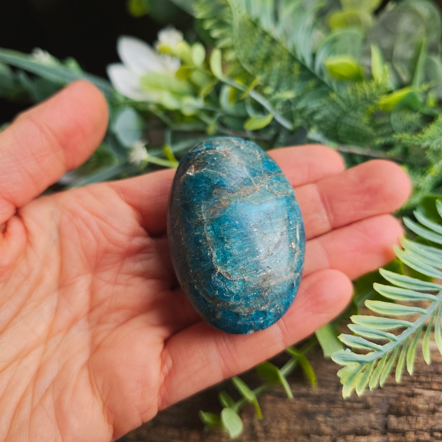 Galet en Apatite bleue - n°2