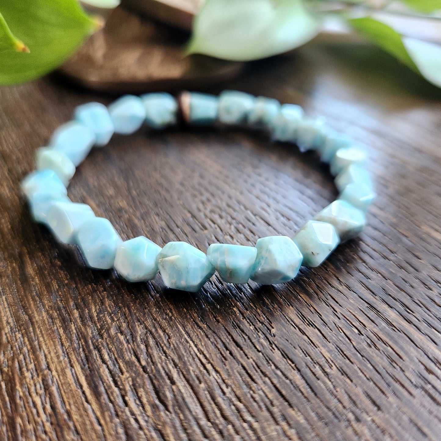 Bracelet en Larimar - prisme