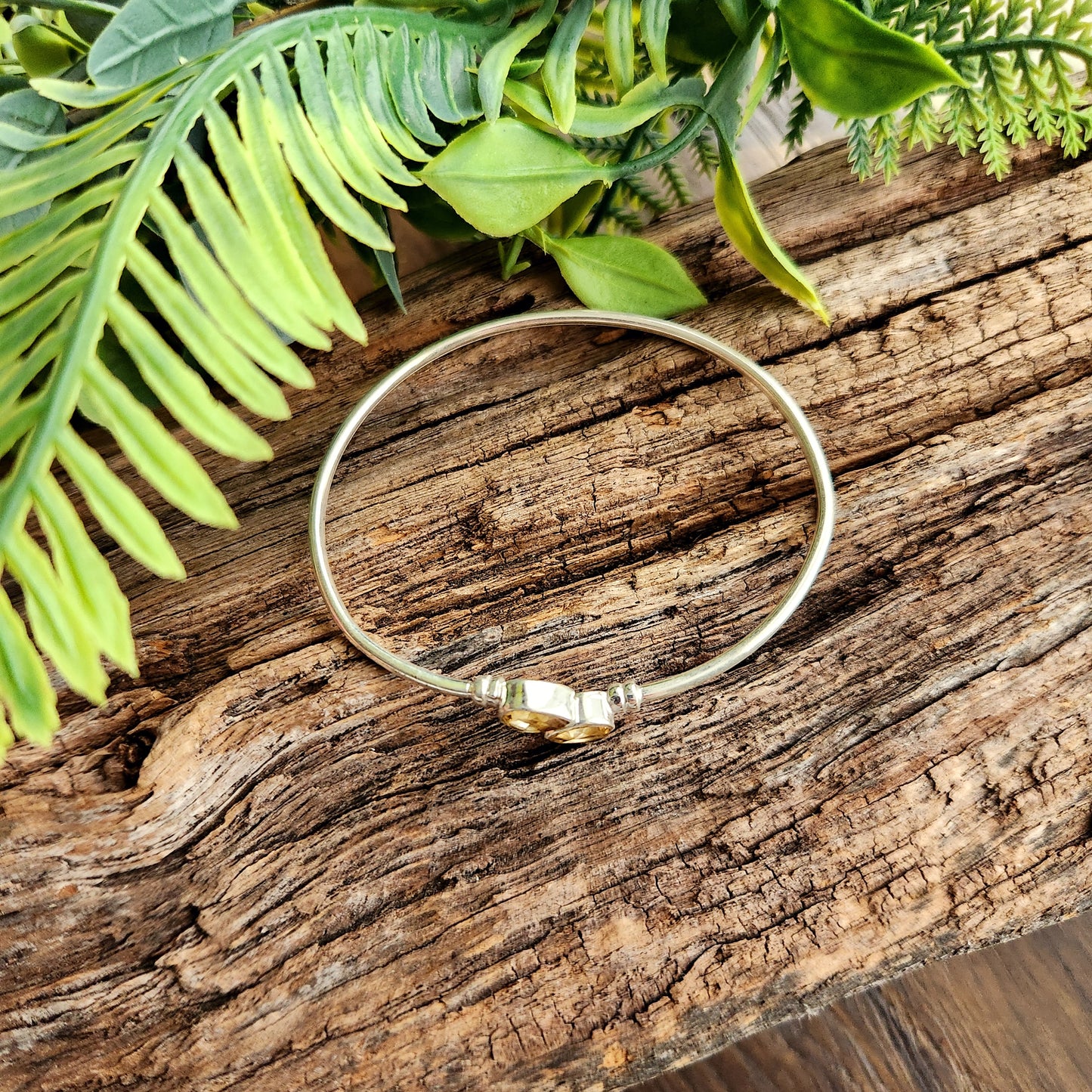 Jonc en Citrine - Argent 925