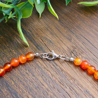 Collier en Cornaline