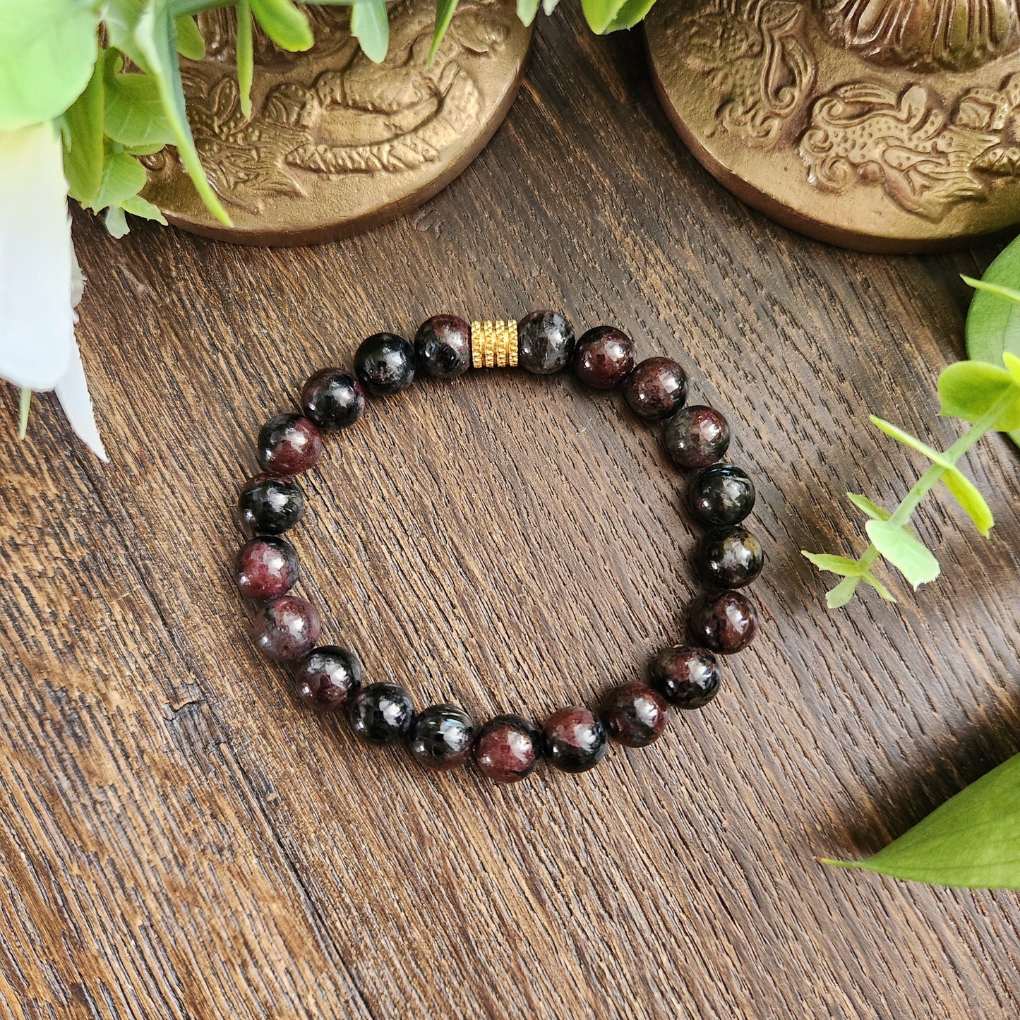 Bracelet en Grenat - 8mm