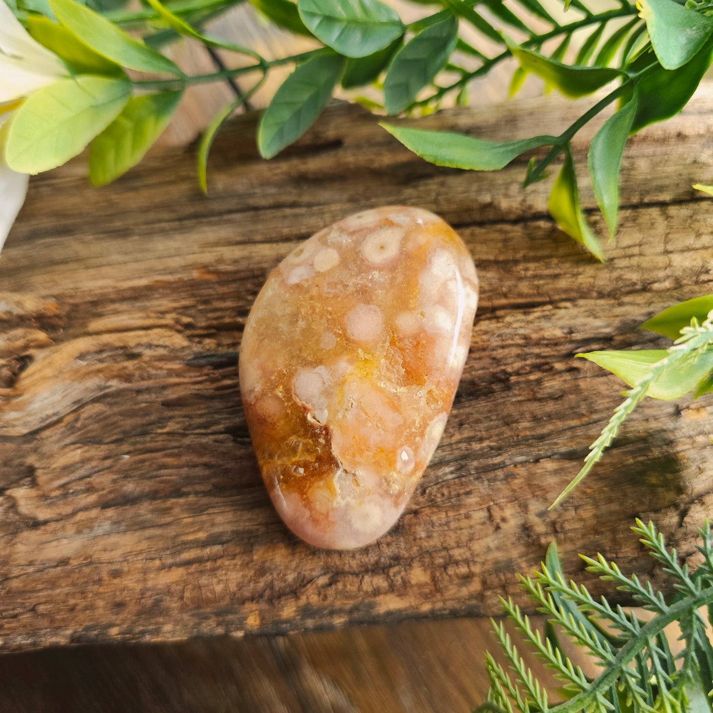 Galet en Agate Fleur - n°1