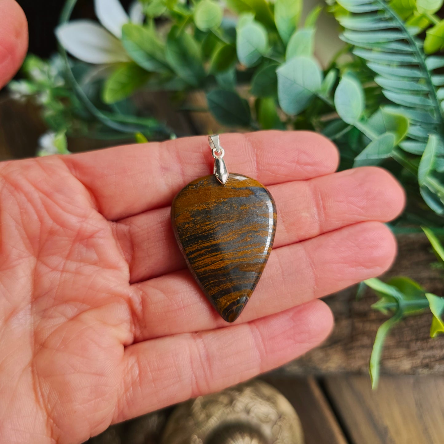 Pendentif en Œil de tigre - n°5