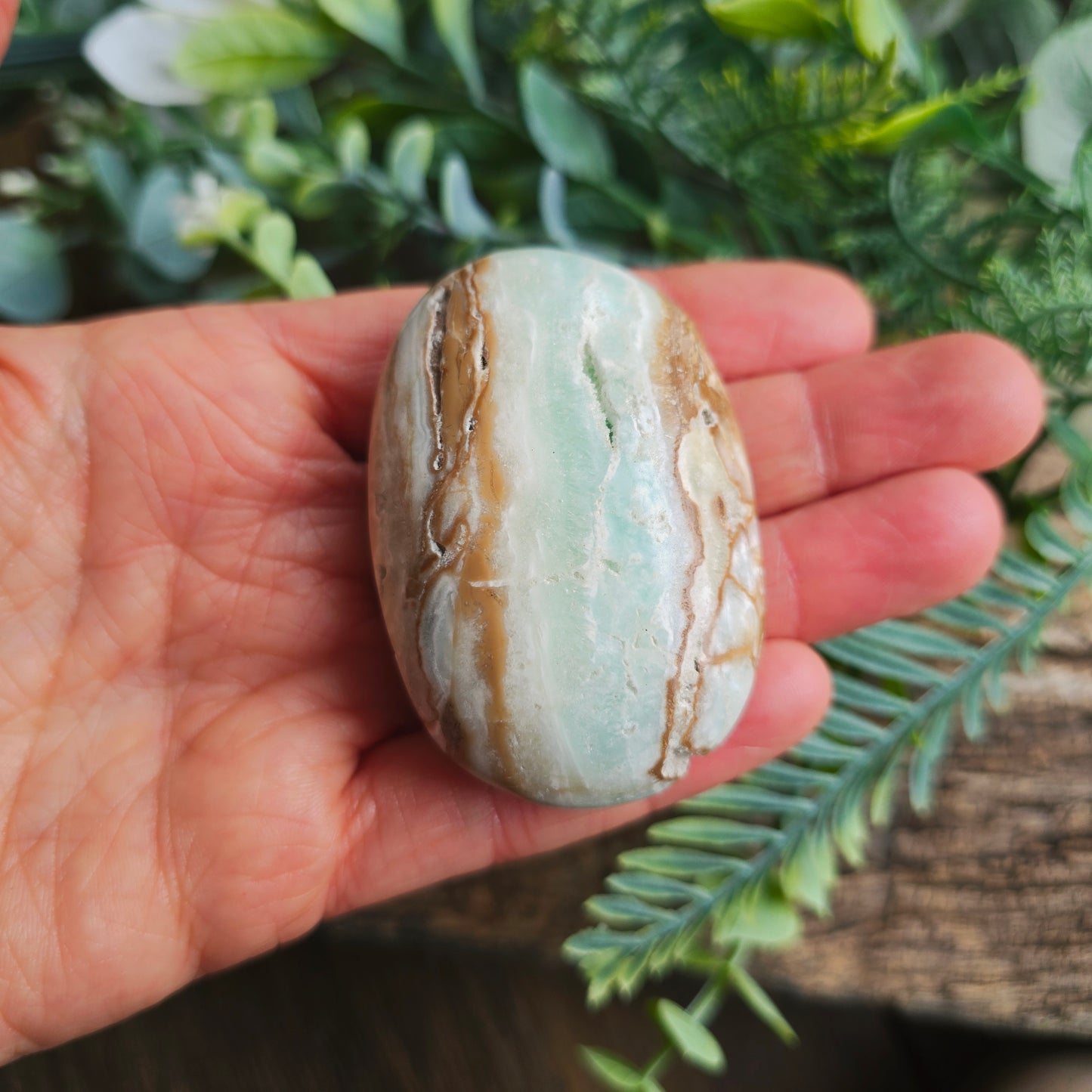 Galet en Aragonite bleue - n°3