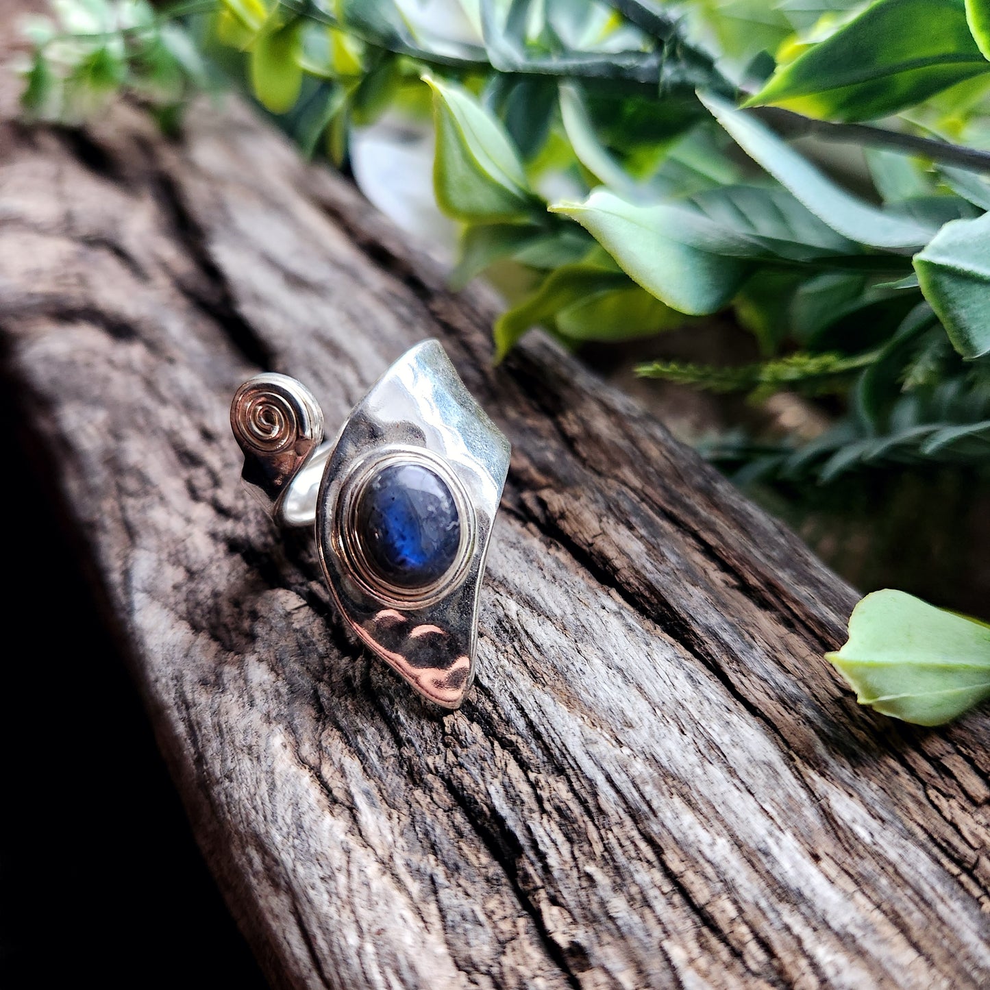 Bague réglable - Labradorite - Argent  925