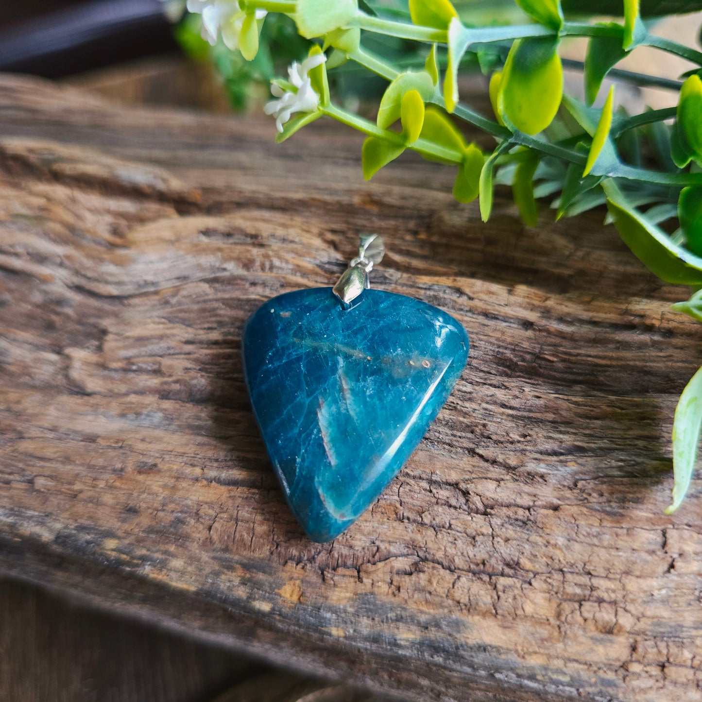 Pendentif en Apatite bleue - n°1