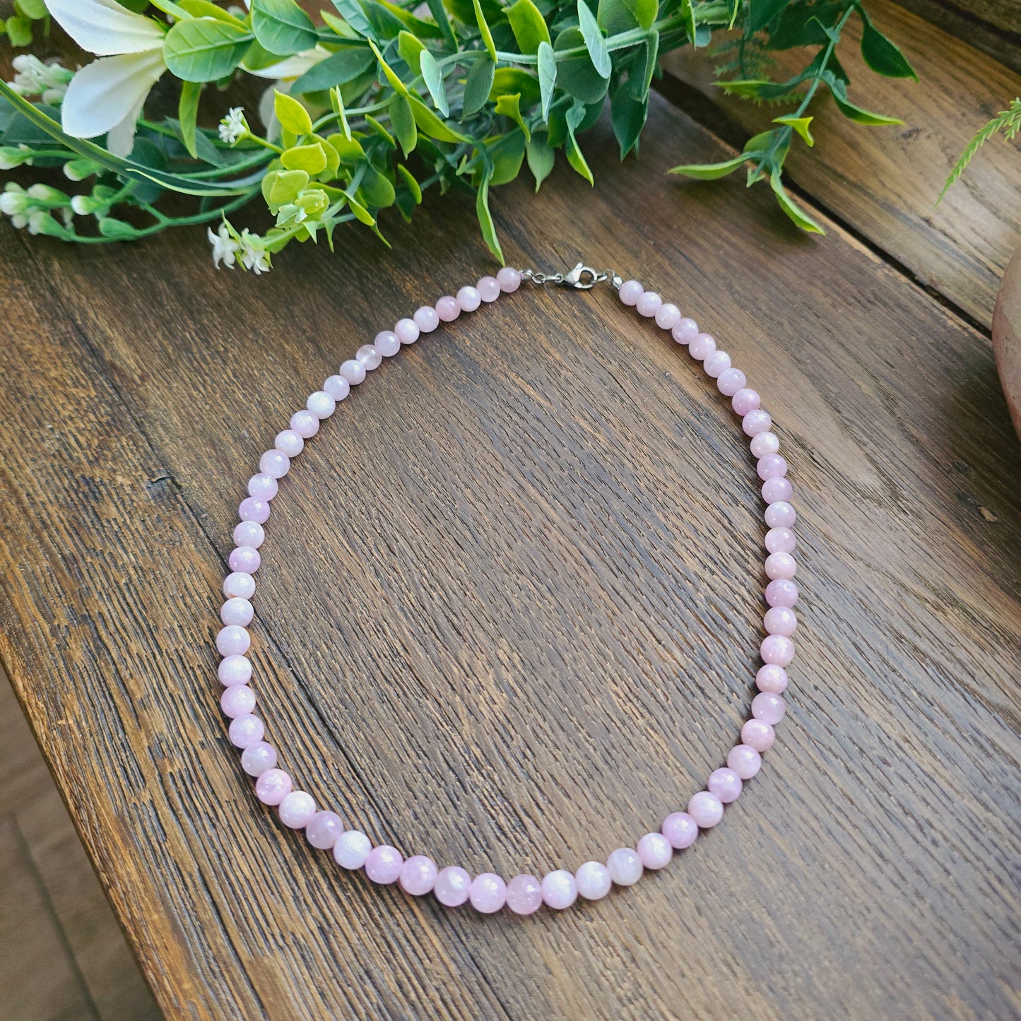 Collier en Kunzite