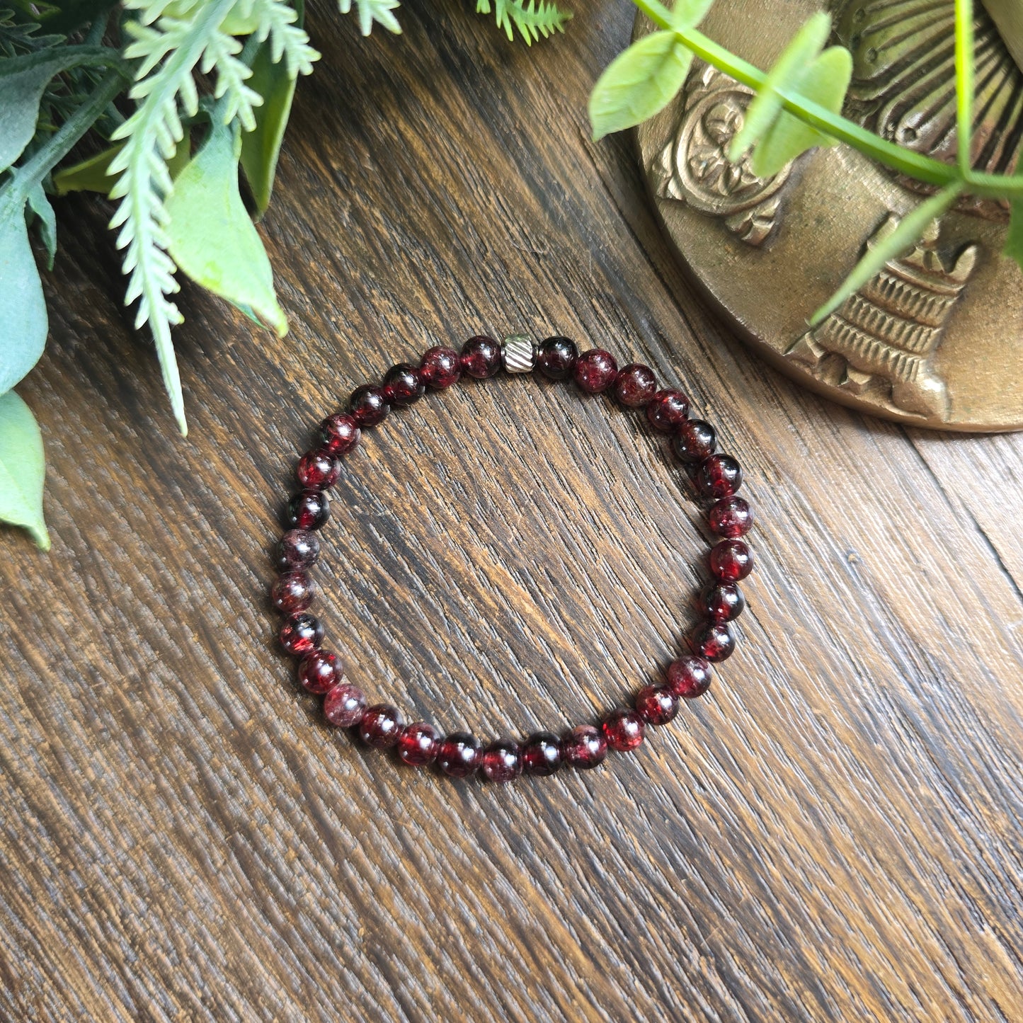 Bracelet enfant en Grenat - 4mm