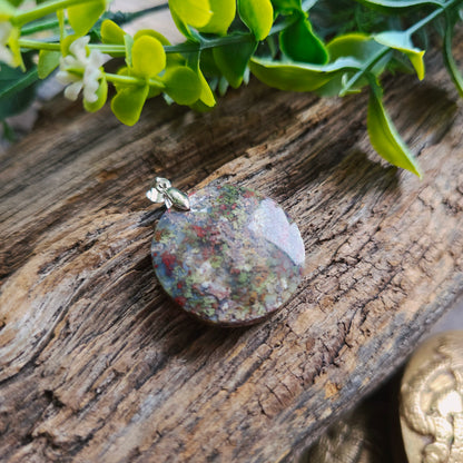 Pendentif en Agate mousse - n°1