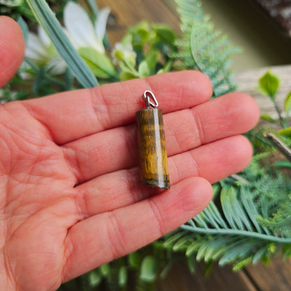 Pendentif Totem en Oeil de tigre - n°1