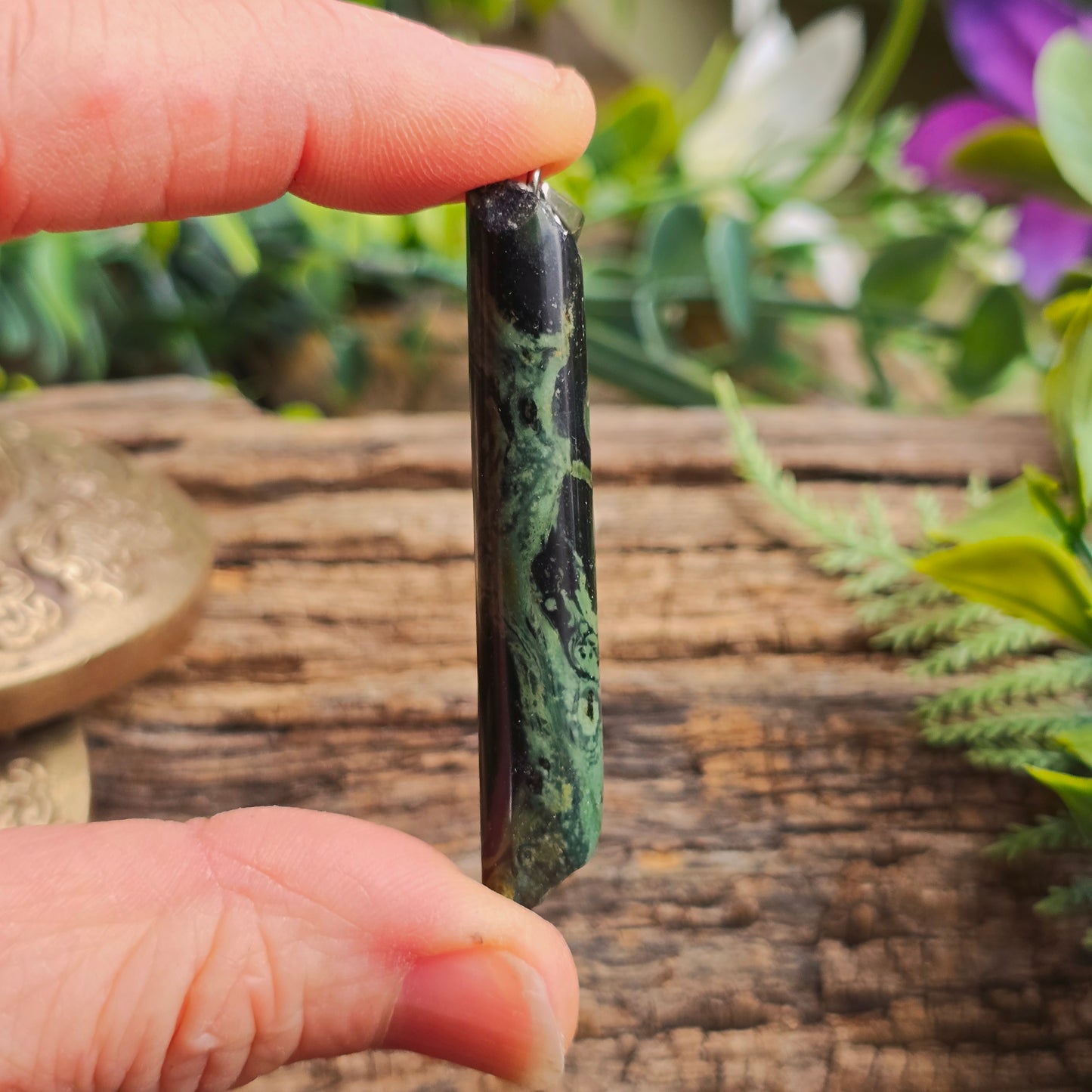 Pendentif Totem en Jaspe kambaba - n°2