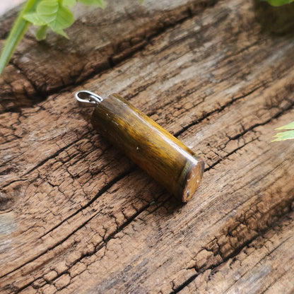 Pendentif Totem en Oeil de tigre - n°1
