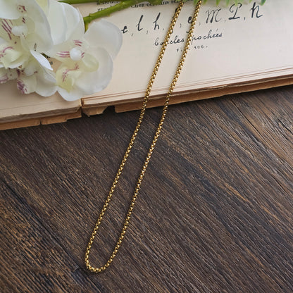 Chaîne en Acier inoxydable doré 60cm