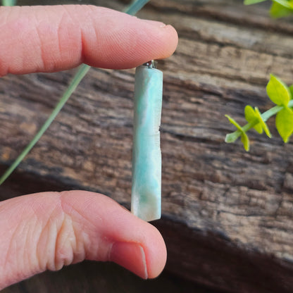 Pendentif Totem en Aragonite bleue - n°4