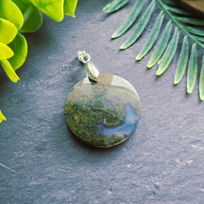 Pendentif en Agate mousse - n°8