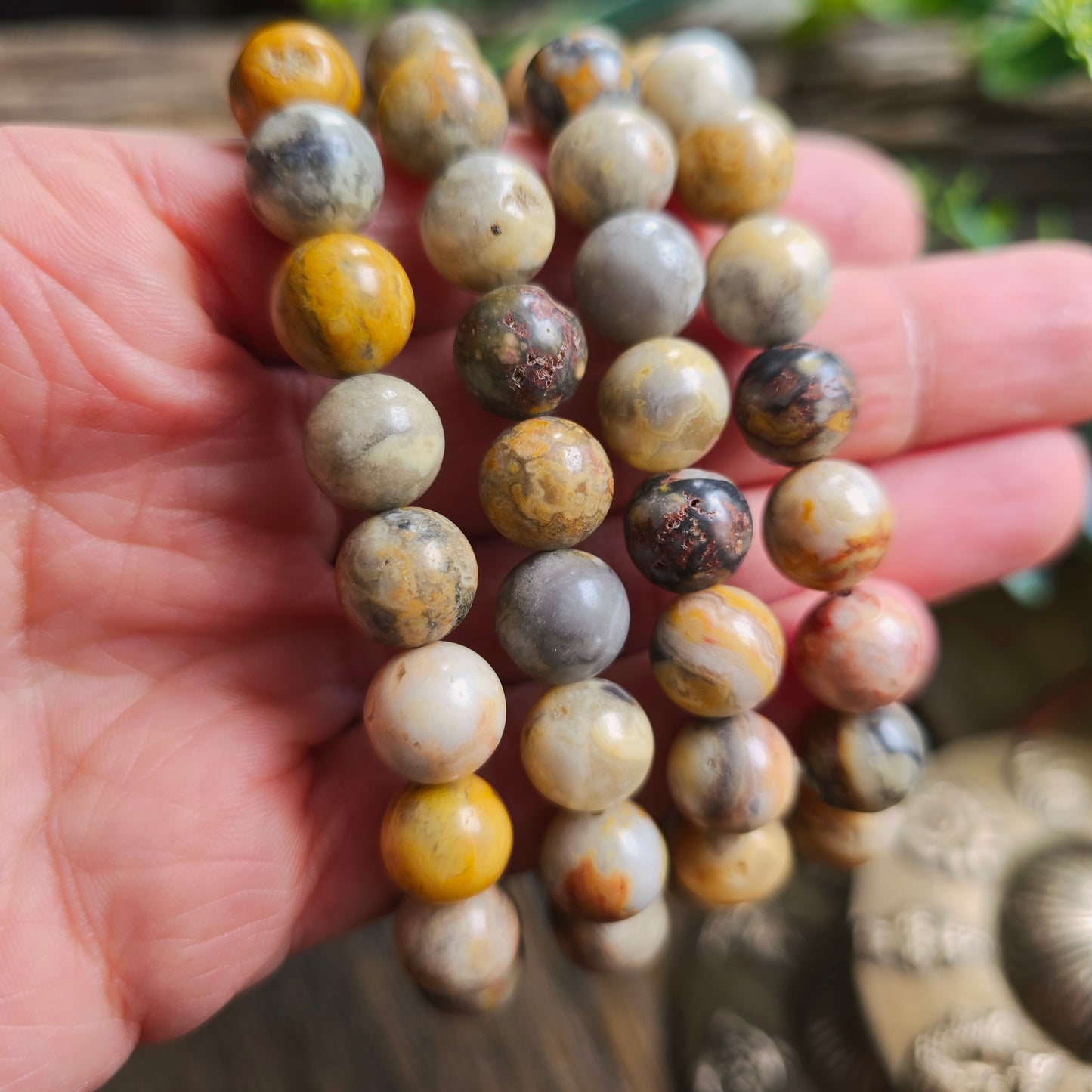Bracelet en Agate crazy lace - 10mm