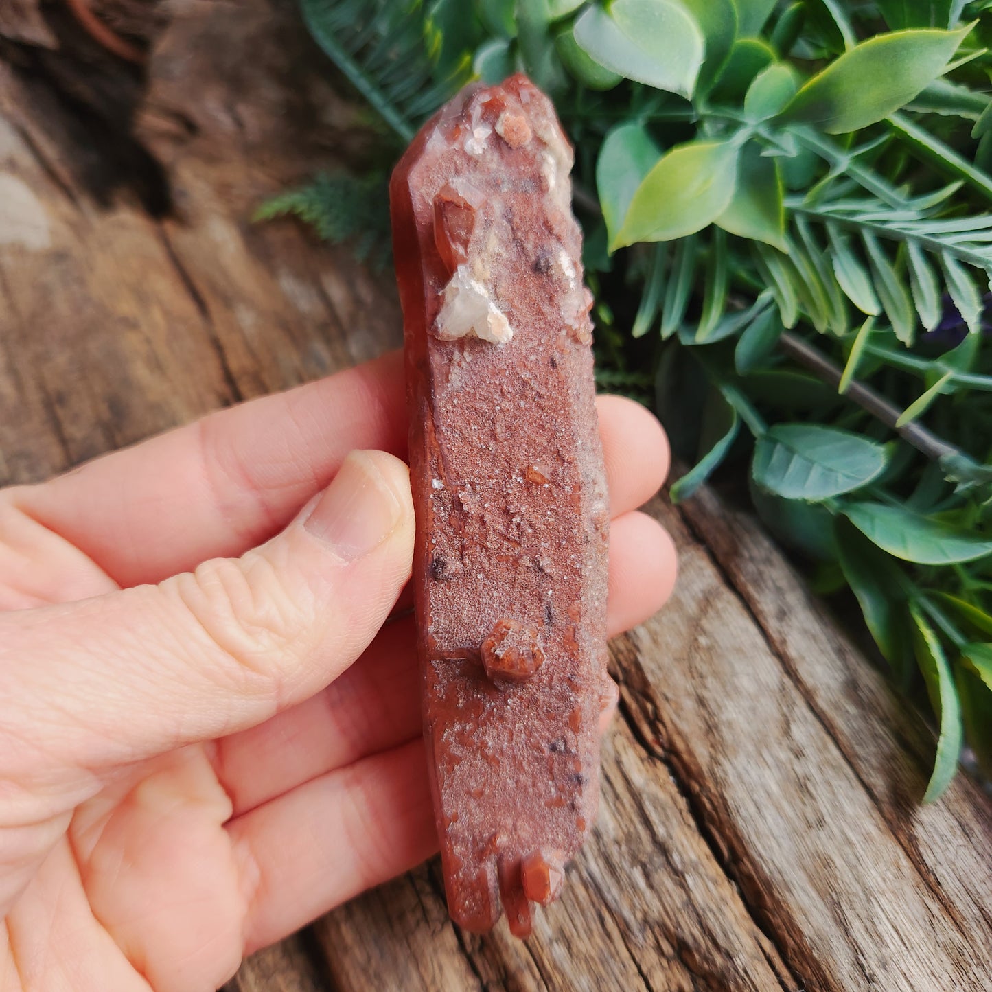 Quartz hématoïde sur quartz biterminé - n°2