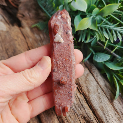 Quartz hématoïde sur quartz biterminé - n°2