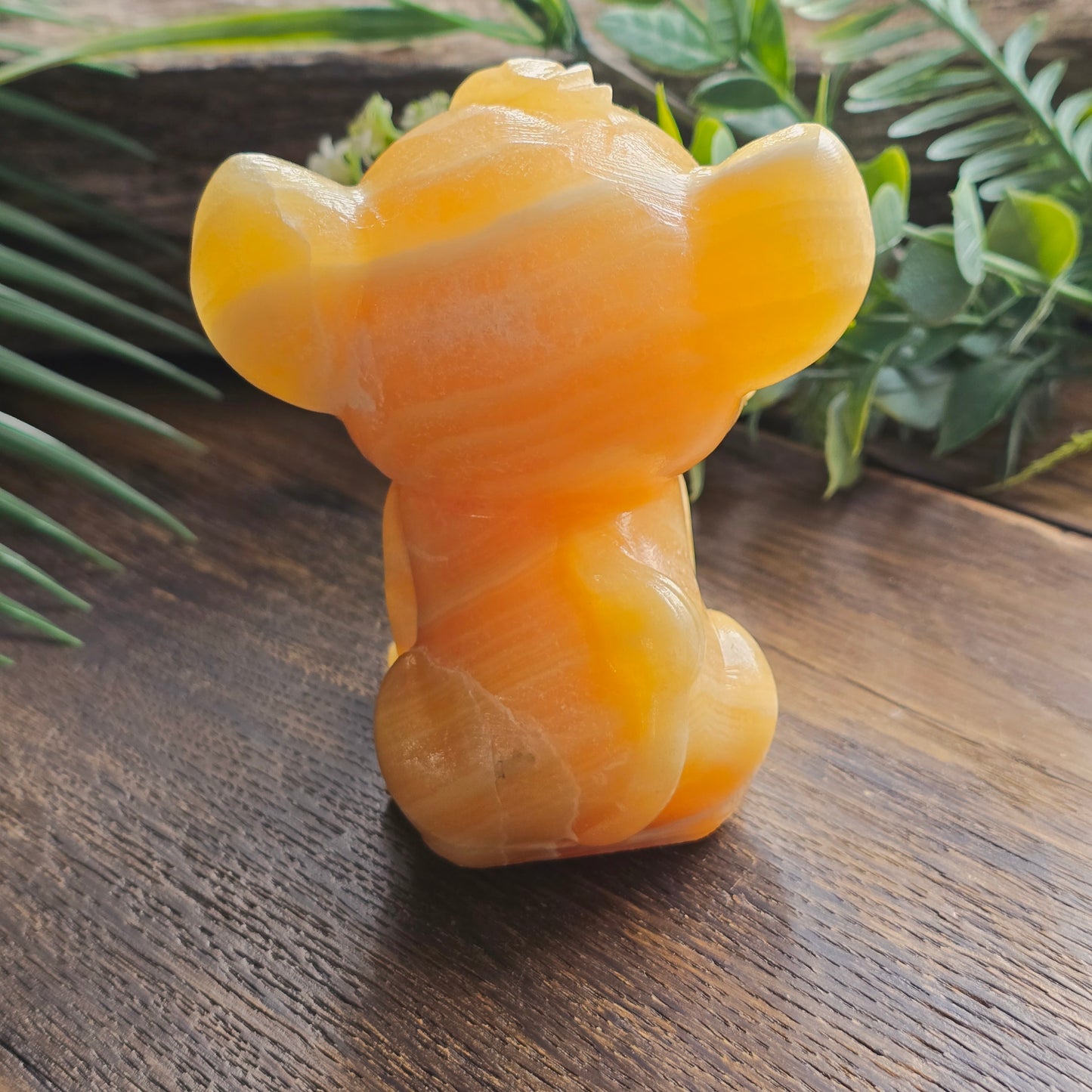 Simba en Calcite orange - 9cm