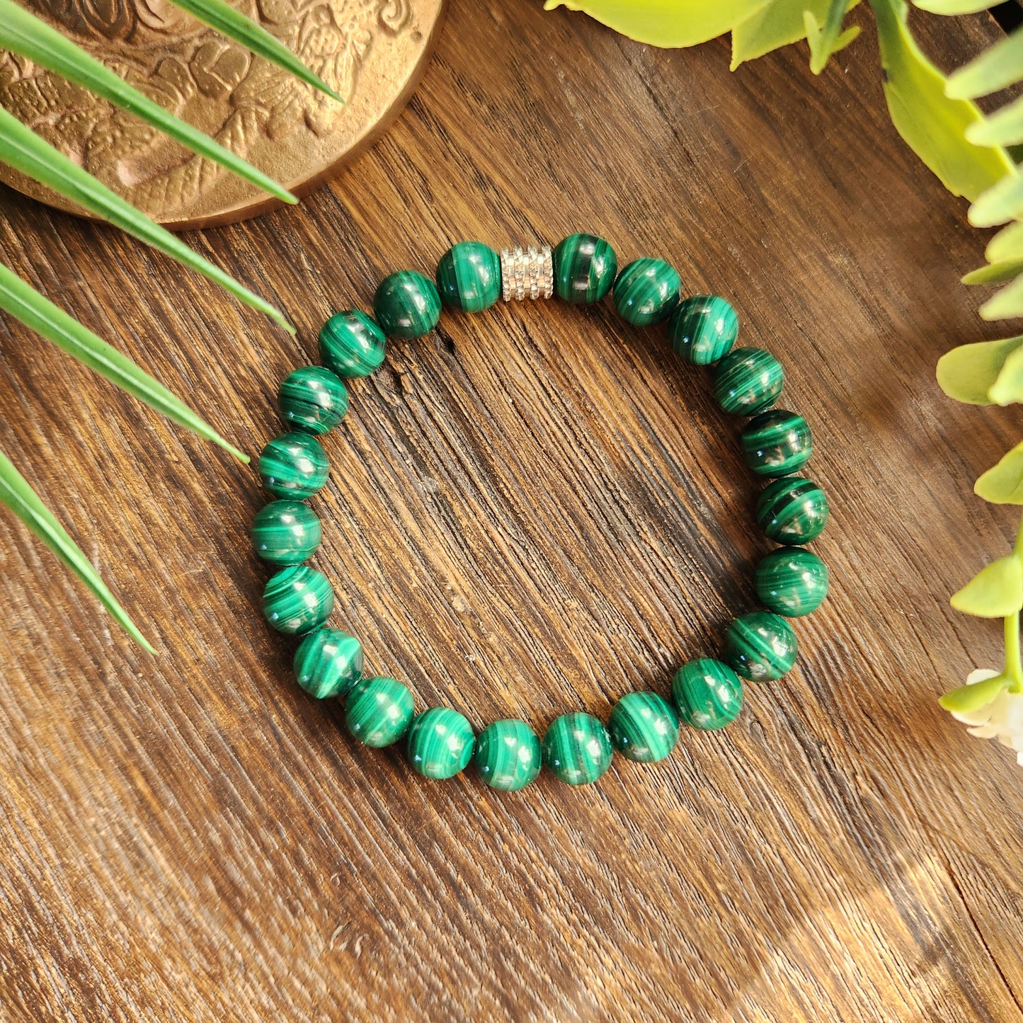 Bracelet en Malachite - 8mm