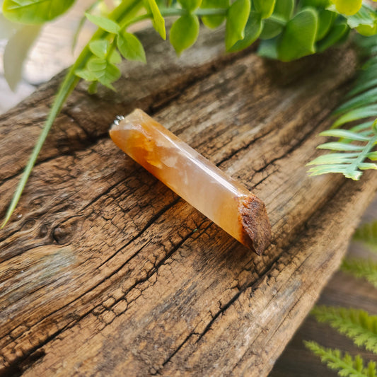 Pendentif Totem en Agate miel