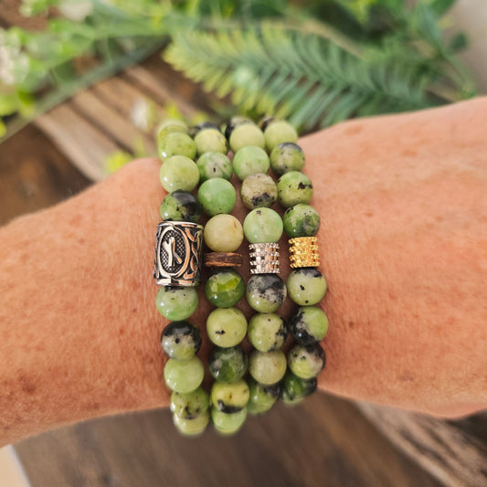Bracelet en Chrysoprase - 8mm