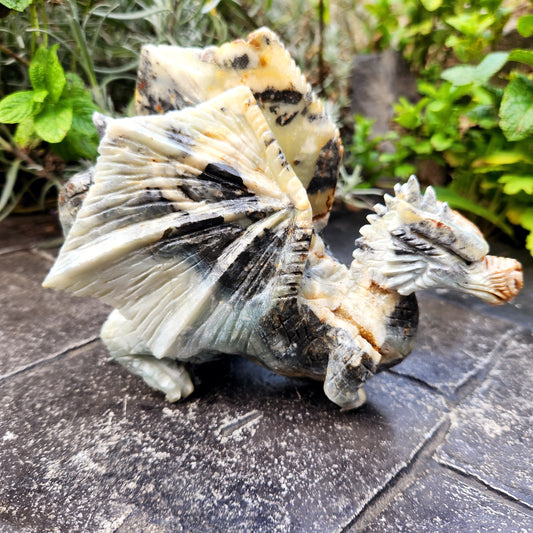 Sculpture de Dragon en Jaspe - n°3