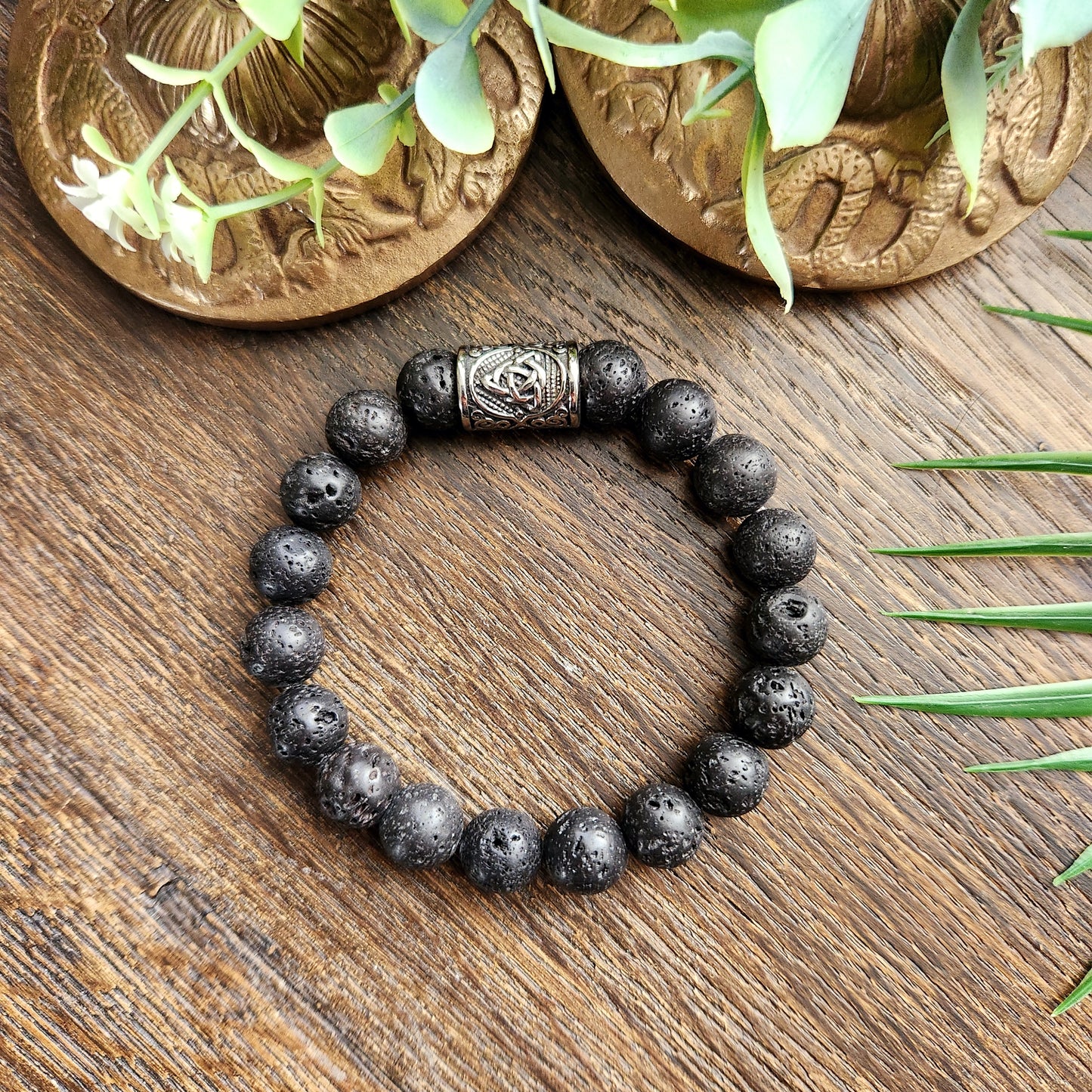 Bracelet en Pierre de lave - 10mm